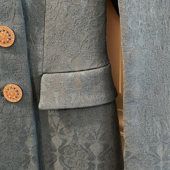 Versace double-buttoned mid-thigh length wool coat size 4 - Picture 5 of 16